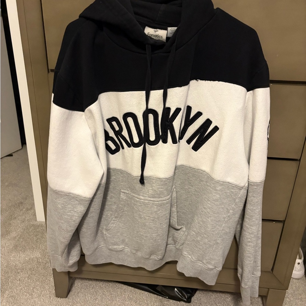 Fanatics Black and Gray Brooklyn Hoodie